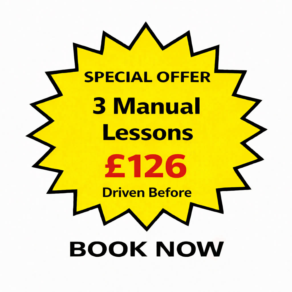 3 manual driving lessons Nottingham £126 driven before Elevate Driving School
