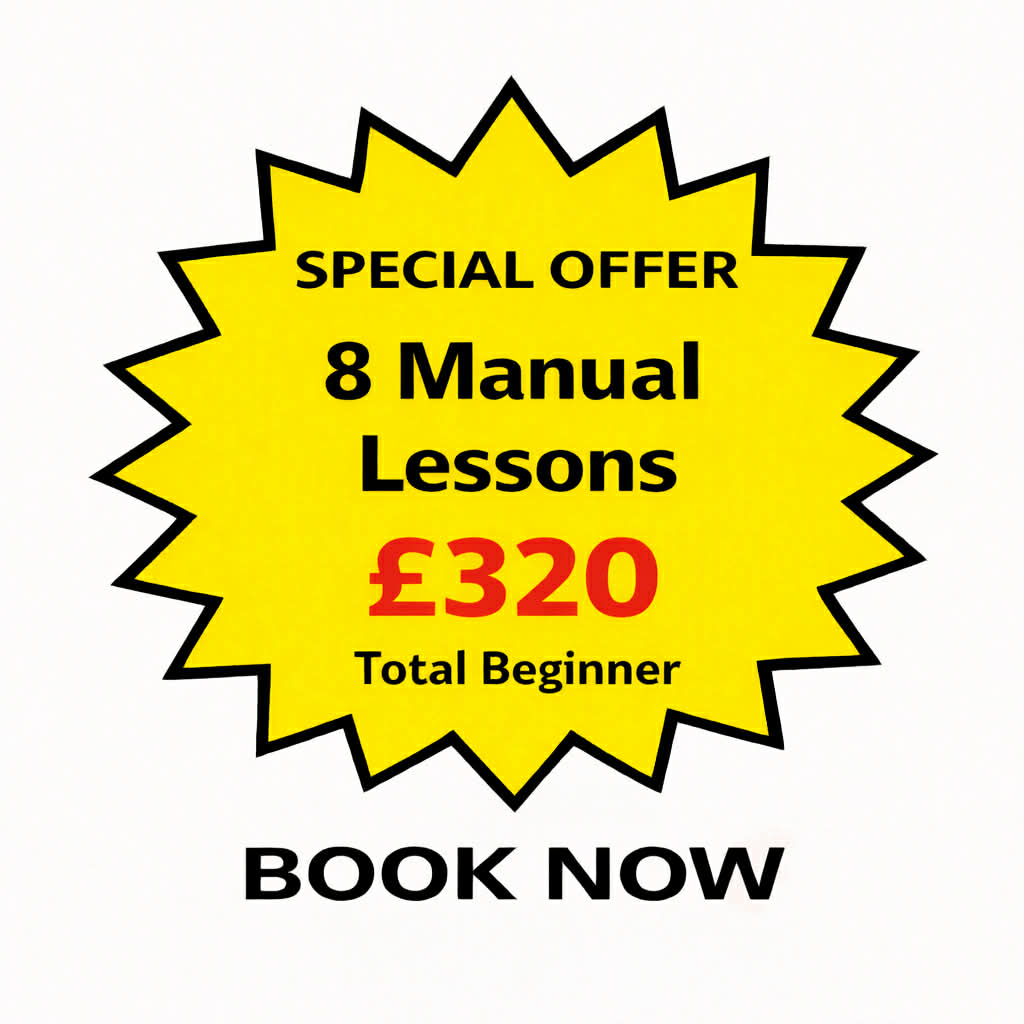 8 manual driving lessons Nottingham £320 total beginner Elevate Driving School