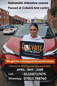 Elevate Driving School Nottingham helping pupils pass driving tests in Derby and Nottingham
