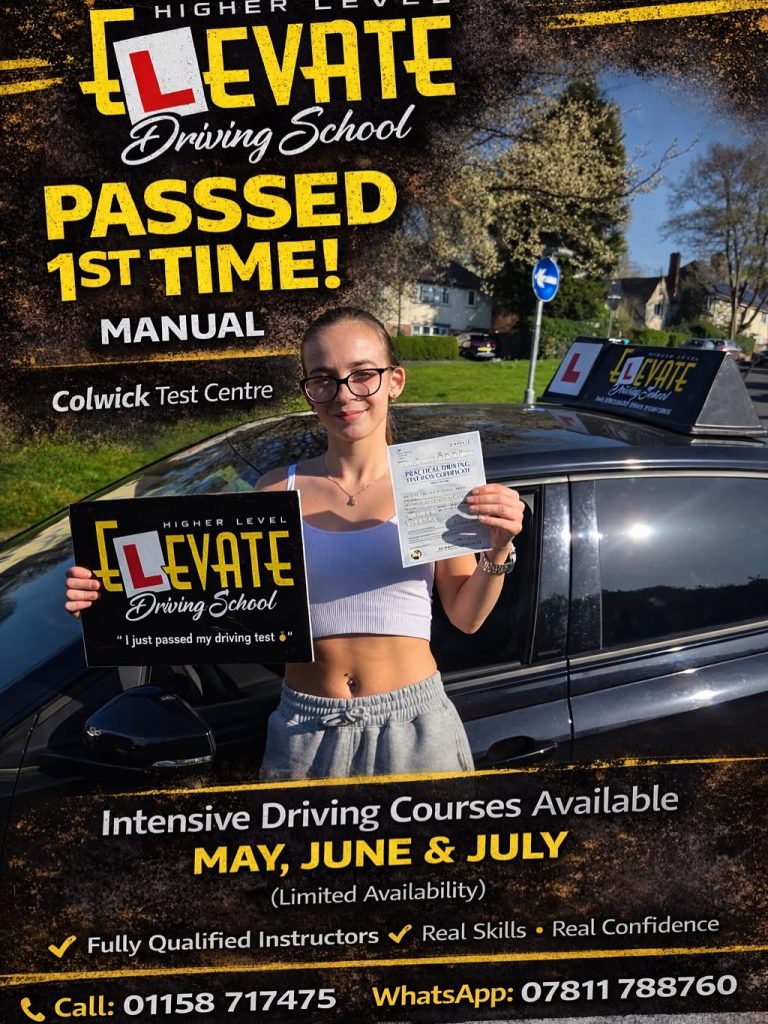 Driving Lessons Kirkby in Ashfield with Elevate Driving School