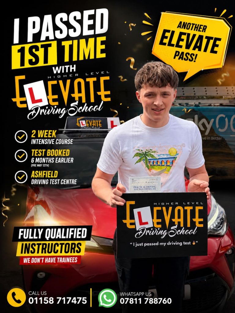 Driving lessons Giltbrook intensive driving course pass with Elevate Driving School