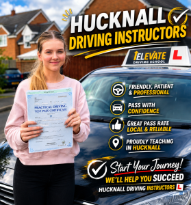 Hucknall Driving Schools providing manual and automatic driving lessons in Hucknall Nottingham