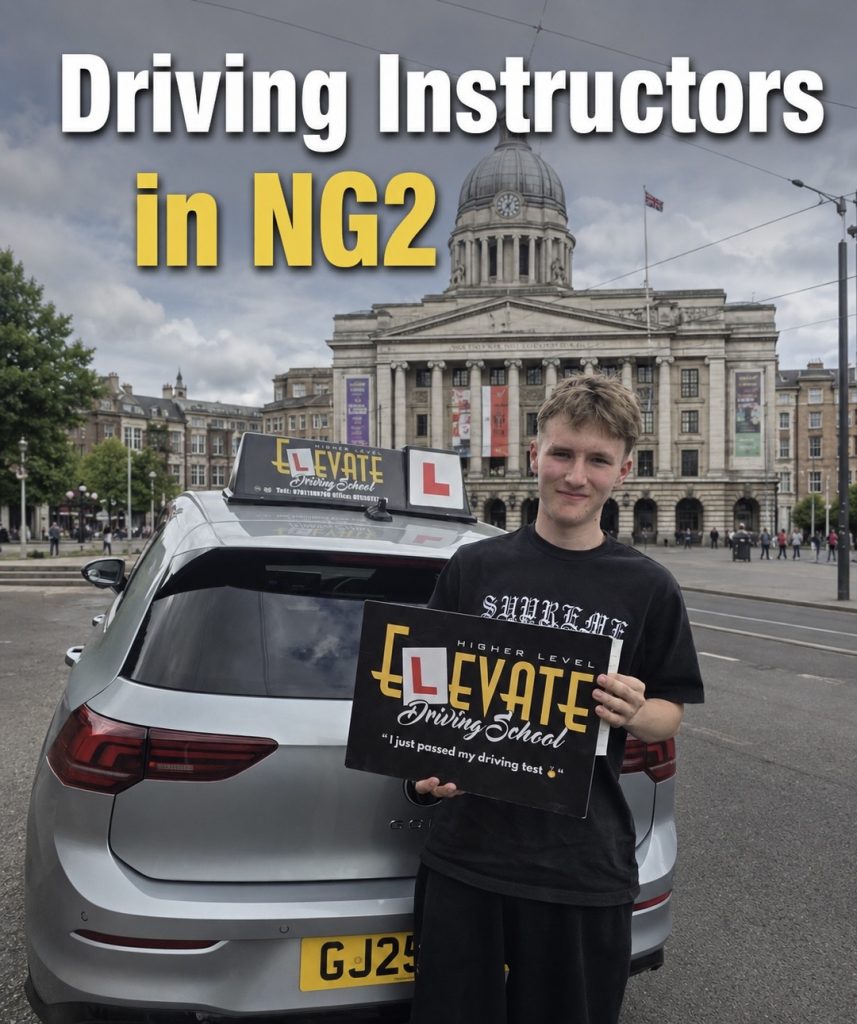 Driving instructor in NG2 providing manual and automatic driving lessons with Elevate Driving School