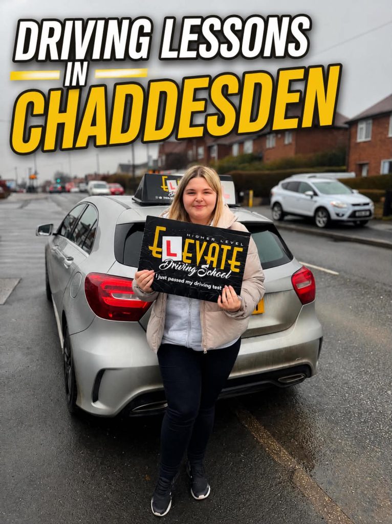 Driving lessons in Chaddesden with fully qualified driving instructors from Elevate Driving School.