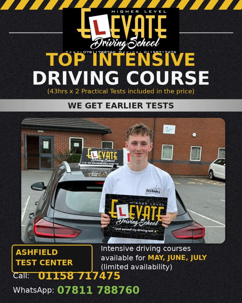 Driving Lessons Calverton with fully qualified driving instructors from Elevate Driving School