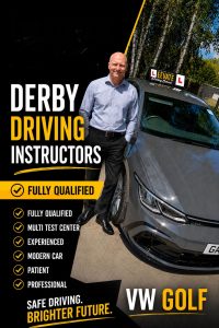 Derby driving instructors with fully qualified Elevate instructor and VW Golf