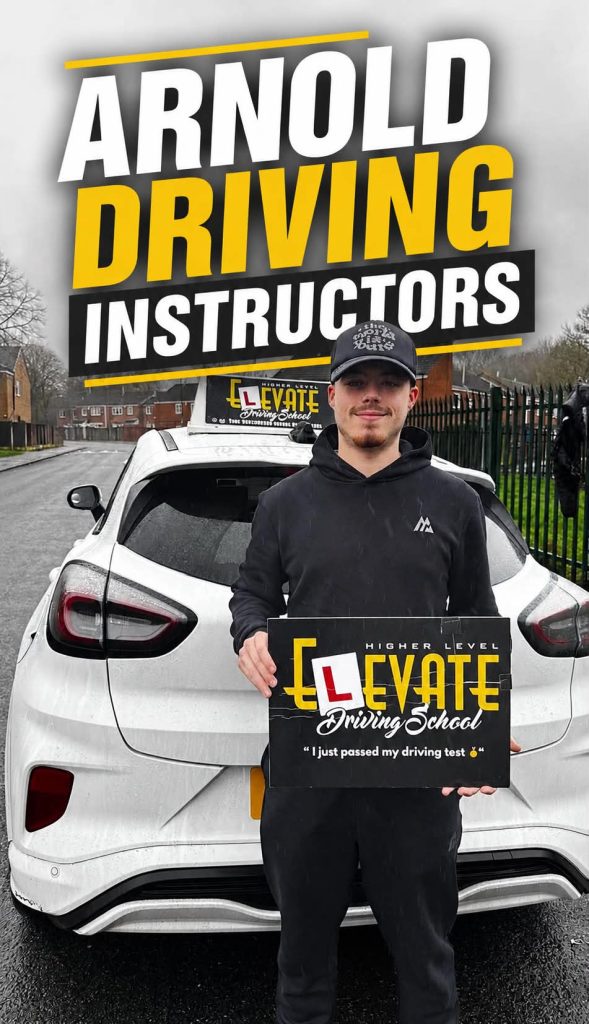 Arnold driving instructors providing professional manual and automatic driving lessons